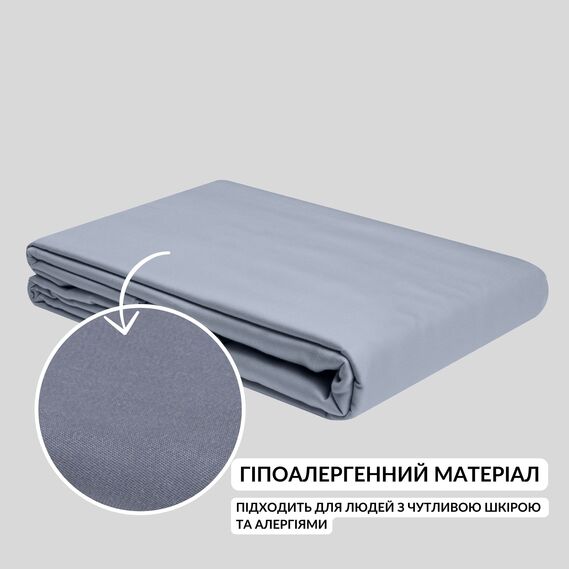 Duvetcase 200x220 cm Natural Cotton TM IDEIA Sateen графіт v-32, фото 3