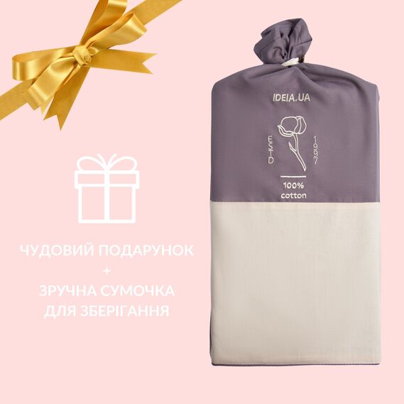 Простынь 220x240 см сатин хлопок натуральный TM IDEIA в упаковке беж v-71, фото 4 Простынь 220x240 см сатин хлопок натуральный TM IDEIA в упаковке беж v-71, фото 4