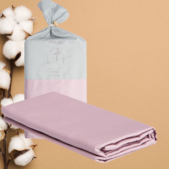 Sheet 220x240 cm satin natural cotton TM IDEIA in a package пудра v-30, фото 1 Sheet 220x240 cm satin natural cotton TM IDEIA in a package пудра v-30, фото 1