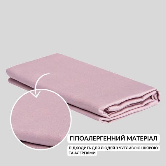 Простирадло 240x260 см сатин бавовна натуральна TM IDEIA в упаковці пудра v-30, фото 3