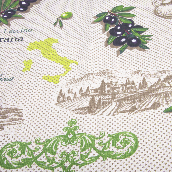 Ткань полотенечная вафельная Оливки, фото 3