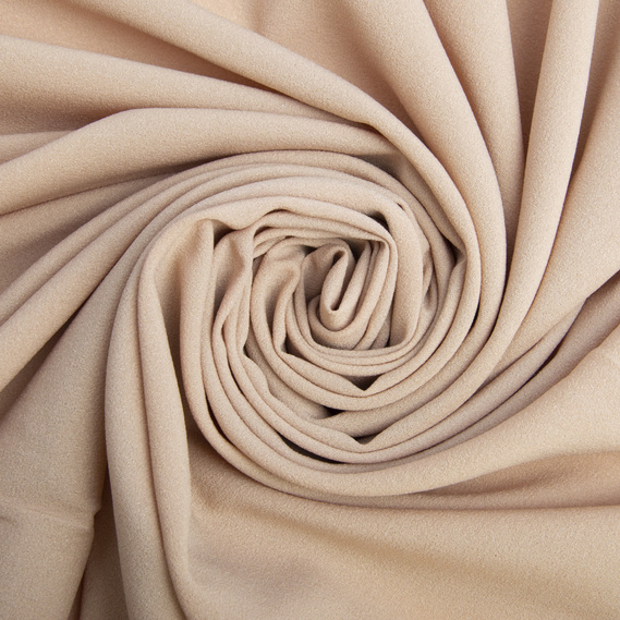 The fabric is chiffon with a moss crepe texture беж, фото 1