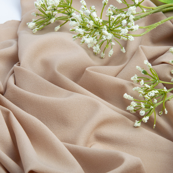 The fabric is chiffon with a moss crepe texture беж, фото 3 The fabric is chiffon with a moss crepe texture беж, фото 3