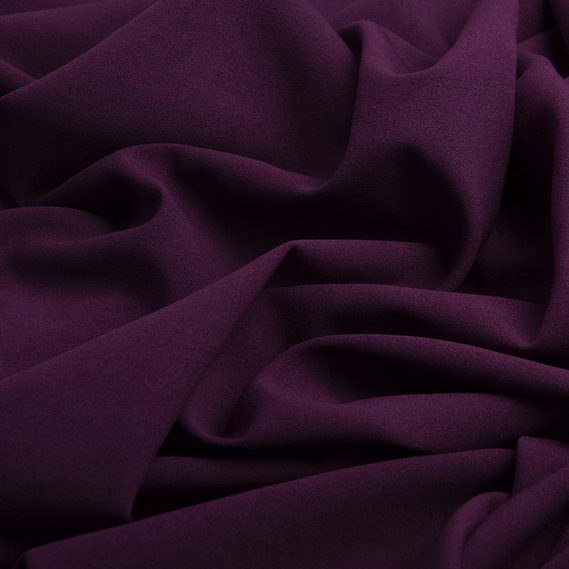 Ткань шифон Мосс креп, 145 см, 145 гр/м2 темна слива, фото 2