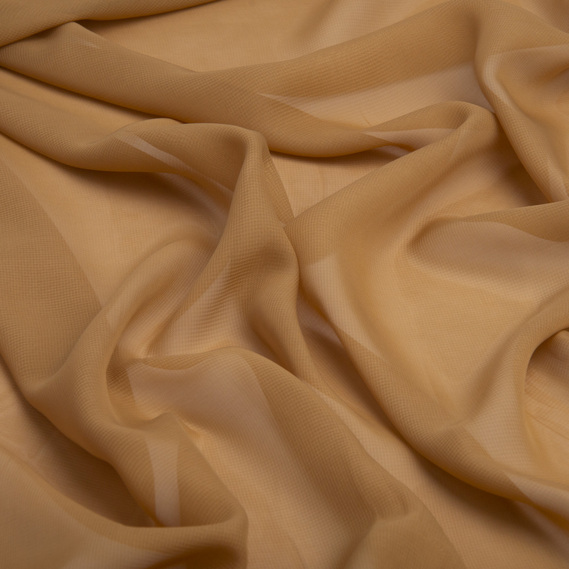 The fabric is chiffon with a multi-pattern design охра, фото 2 The fabric is chiffon with a multi-pattern design охра, фото 2