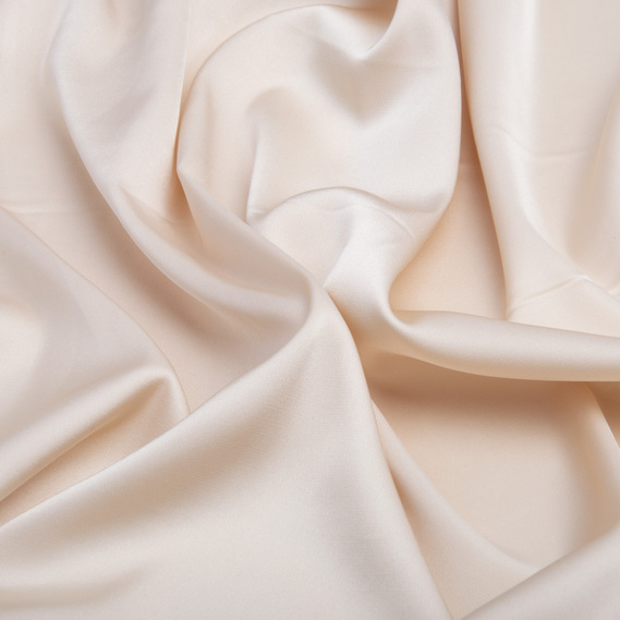 Armani Silk Satin Fabric V-1236 айворі, фото 2