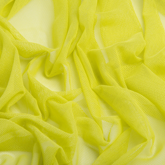 Тканина сітка стрейч м`яка однотонна V-1538 салат, фото 2