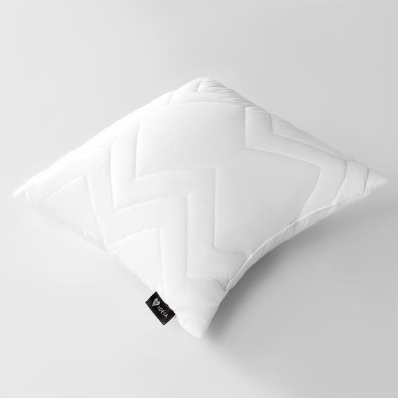 Подушка NORDIC COMFORT IDEIA 50х50 см чехол стеганный антиаллергенное волокно біла, фото 6