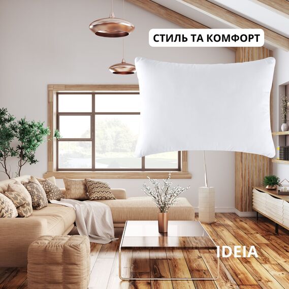 Pillow NORDIC CLASSIC 40х60 IDEIA anti-allergenic fiber біла, фото 6