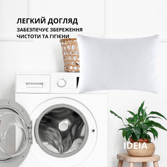 Pillow NORDIC CLASSIC 40х60 IDEIA anti-allergenic fiber біла, фото 8