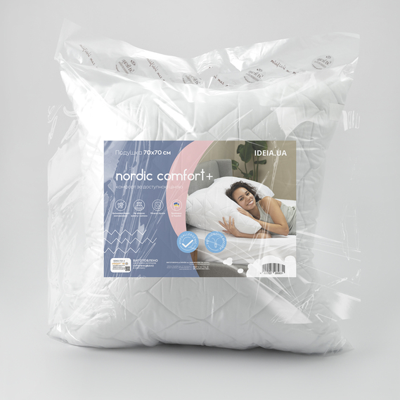 Pillow NORDIC COMFORT IDEIA 60х60 cm with quilted cover біла, фото 8