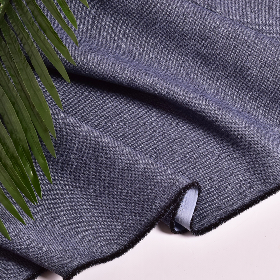 Solid-colored blackout curtain fabric, Oreo V-126 джинс, фото 5