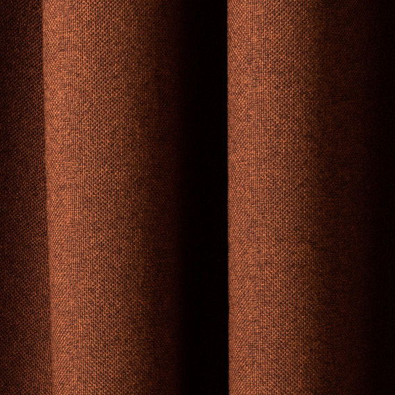 Тканина портьєрна однотонна Блекаут Oreo, шторна тканина, тканина для штор, штори, портьєри, гардіни, тканина для гардин V-134 теракот, фото 4
