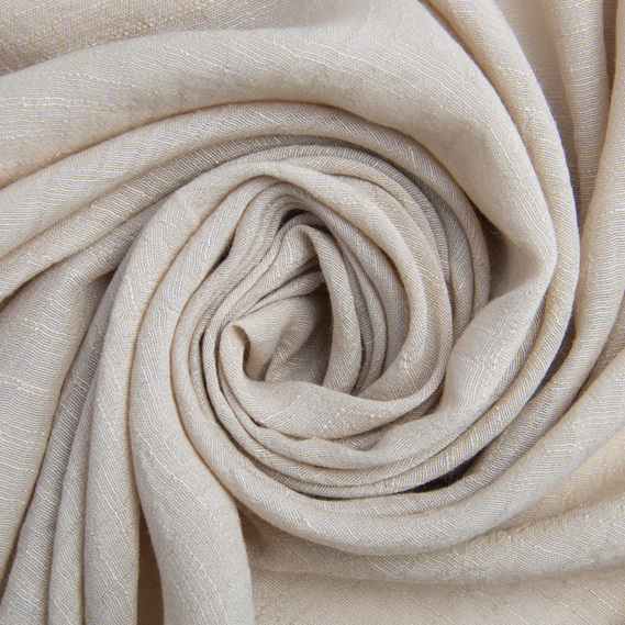 Solid-colored crepe chiffon fabric, Naturale беж, фото 1 Solid-colored crepe chiffon fabric, Naturale беж, фото 1