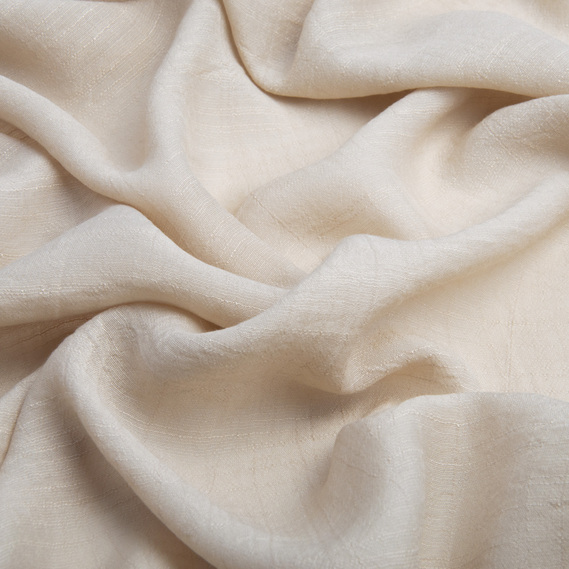 Solid-colored crepe chiffon fabric, Naturale беж, фото 2 Solid-colored crepe chiffon fabric, Naturale беж, фото 2