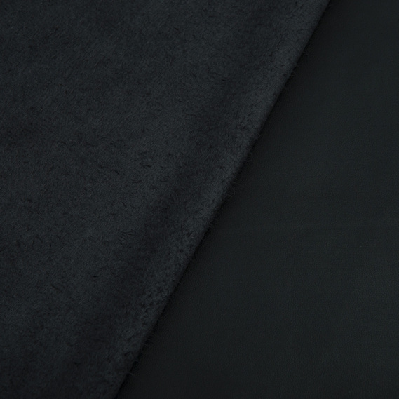 Ткань искусственная кожа замша чорна, фото 3