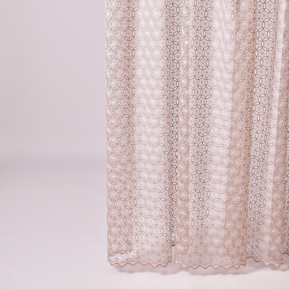 Тканина тюль сітка з вишивкою Куля V-pudra, фото 2 Тканина тюль сітка з вишивкою Куля V-pudra, фото 2