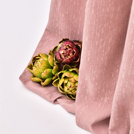 Тканина портьєрна однотонна Shell, 290 см шторна, для штор, декоративна пудра, фото 5