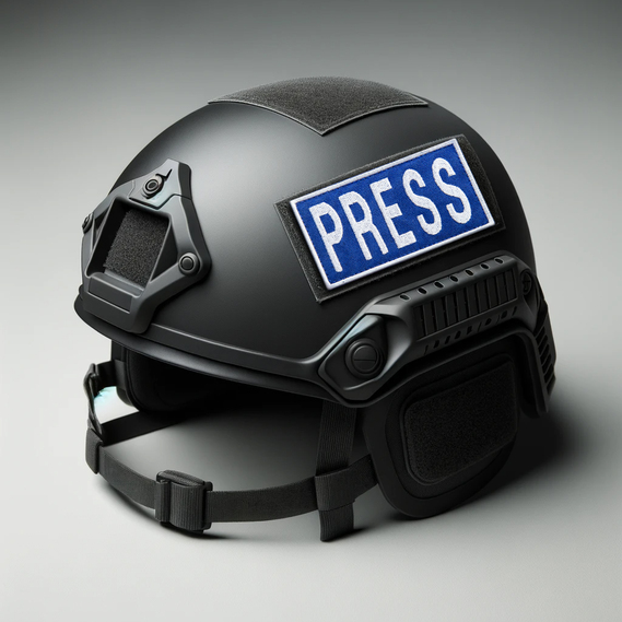 Набор шевронов 2 шт с липучкой MEDIA 9х25 + 4,5х12,5 см черный, для медиа, прессы и журналистов, фото 9