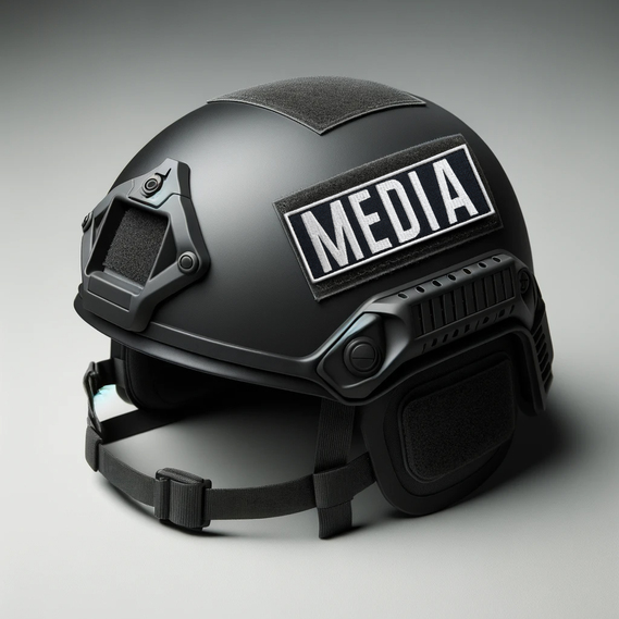 Набор шевронов 2 шт с липучкой MEDIA 9х25 + 4,5х12,5 см черный, для медиа, прессы и журналистов, фото 10