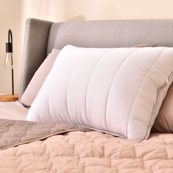 Set of 2 pillows 50x70 cm IDEIA LINE anti-allergenic fiber біла, фото 3