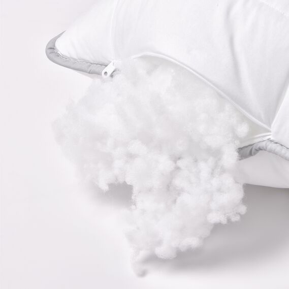 Set of 2 pillows 50x70 cm IDEIA LINE anti-allergenic fiber біла, фото 4