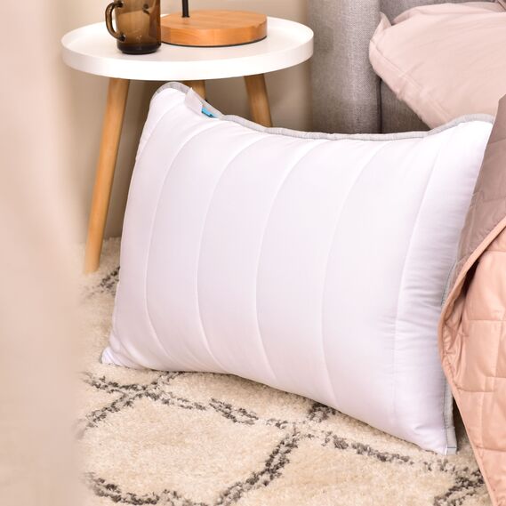 Set of 2 pillows 50x70 cm IDEIA LINE anti-allergenic fiber біла, фото 10