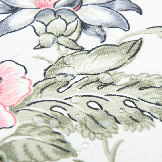 Тканина декоративна Жастін бавовна з водовідштовхувальним просоченням, для скатертин, штор, декору V-003 рожева, фото 3