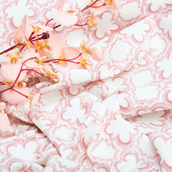 Decorative fabric Premier Puzzle Flower with water-repellent impregnation V-013 пудра, фото 4