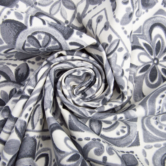 Ткань декоративная Венеция хлопок с водоотталкивающей пропиткой, для скатертей, штор, декора V-001 сіра, фото 1 Ткань декоративная Венеция хлопок с водоотталкивающей пропиткой, для скатертей, штор, декора V-001 сіра, фото 1