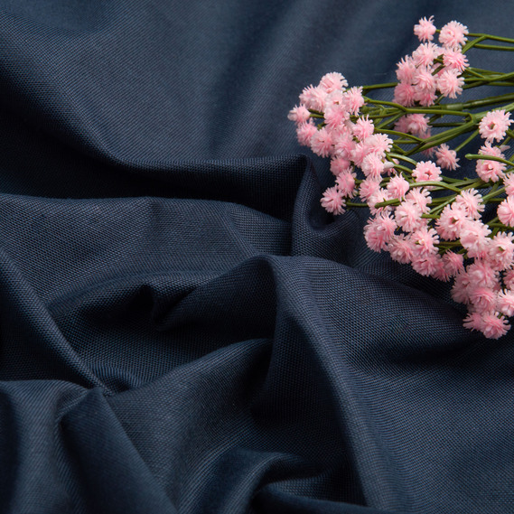 Тканина декоративна бавовна з водовідштовхувальним просоченням, 180 см, 215 гр/м2, для скатертин, штор, декору DRM-4218 navi, фото 4 Тканина декоративна бавовна з водовідштовхувальним просоченням, 180 см, 215 гр/м2, для скатертин, штор, декору DRM-4218 navi, фото 4