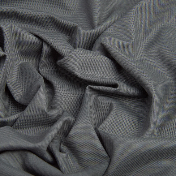 Тканина декоративна бавовна з водовідштовхувальним просоченням, 180 см, 215 гр/м2, для скатертин, штор, декору TDPBM0372-сірий, фото 2