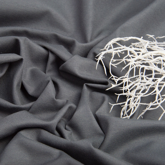 Тканина декоративна бавовна з водовідштовхувальним просоченням, 180 см, 215 гр/м2, для скатертин, штор, декору TDPBM0372-сірий, фото 4