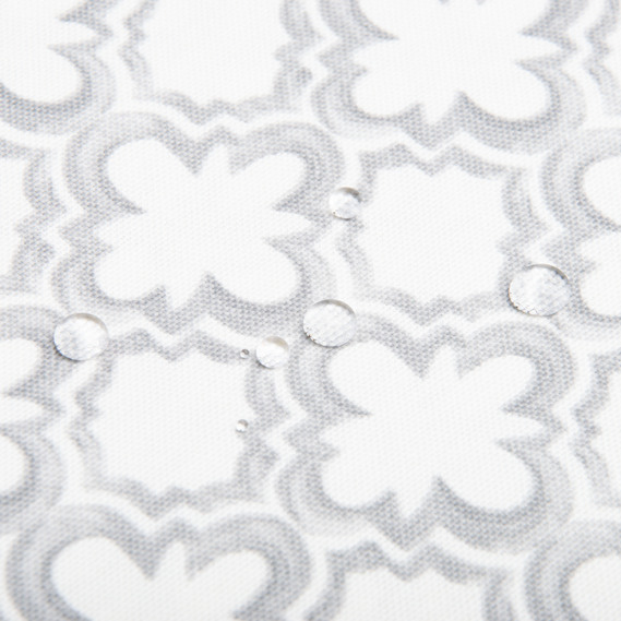 Decorative fabric Premier Puzzle Flower with water-repellent impregnation V-006 сіра, фото 3