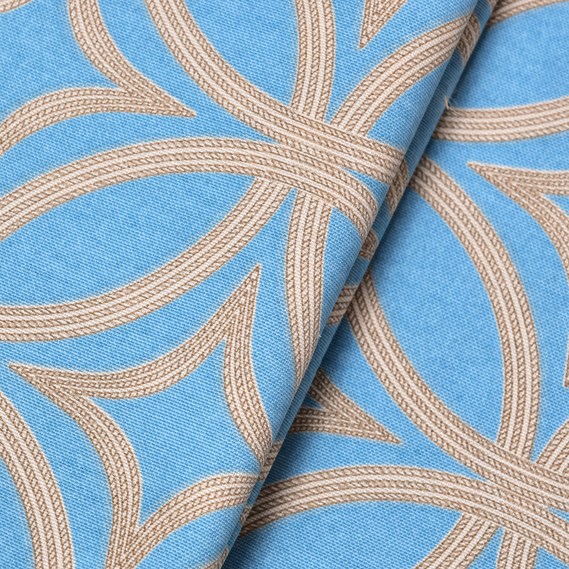 Скатертина з водовідштовхувальним просоченням IDEIA 140х170 см бавовна візерунок бірюза V-25, фото 5