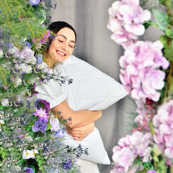 Подушка антиалергенна IDEIA ДобраНіч 50х70 см біла, фото 2