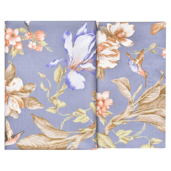 Скатертина з водовідштовхувальним просоченням IDEIA 140х170 см бавовна колібрі джинс, фото 6