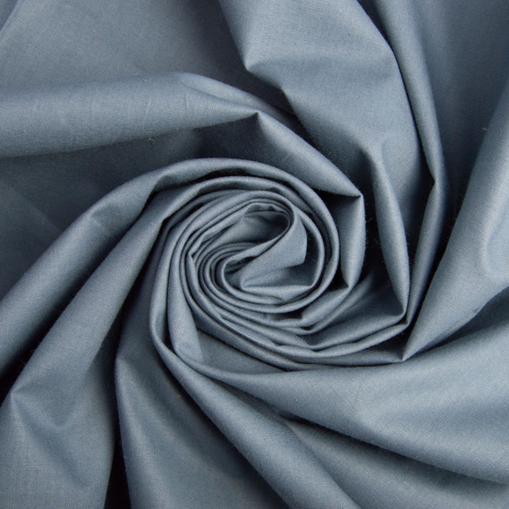 Ткань бязь ранфорс для постельного белья, хлопок 130 гр/м2, 240 см V-77 темно сіра, фото 1