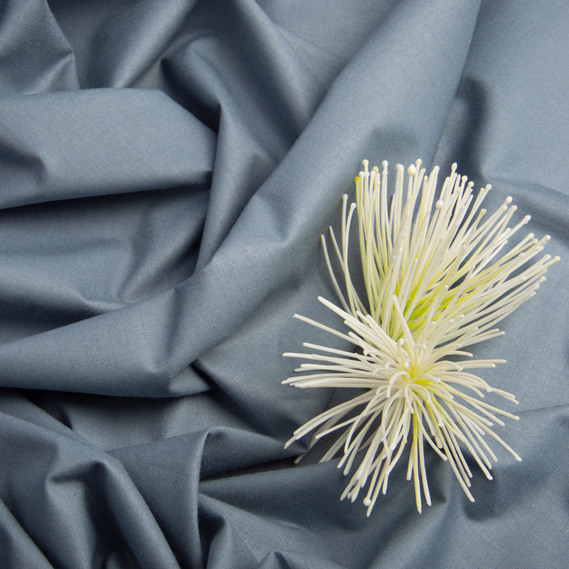 Ткань бязь ранфорс для постельного белья, хлопок 130 гр/м2, 240 см V-77 темно сіра, фото 3