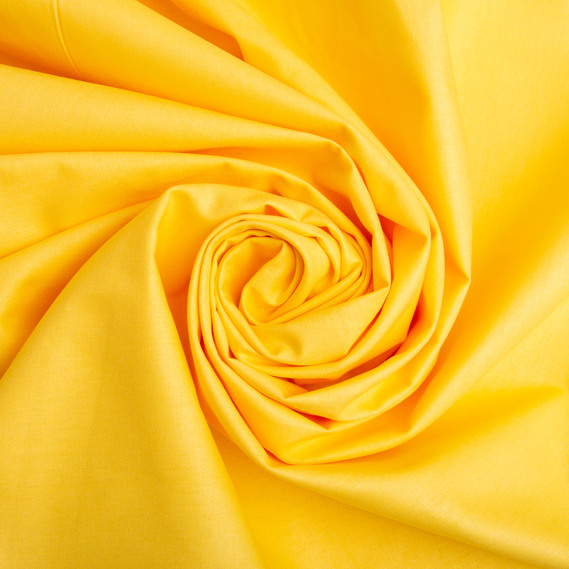 Тканина бязь ранфорс для постільної білизни, бавовна 130 гр/м2, 240 см V-83 жовтий, фото 1