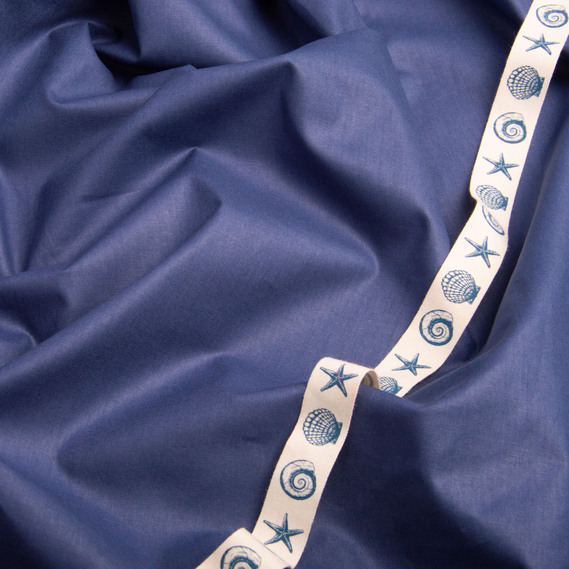 Тканина бязь ранфорс для постільної білизни, бавовна 130 гр/м2, 240 см V-97 індіго, фото 3 Тканина бязь ранфорс для постільної білизни, бавовна 130 гр/м2, 240 см V-97 індіго, фото 3