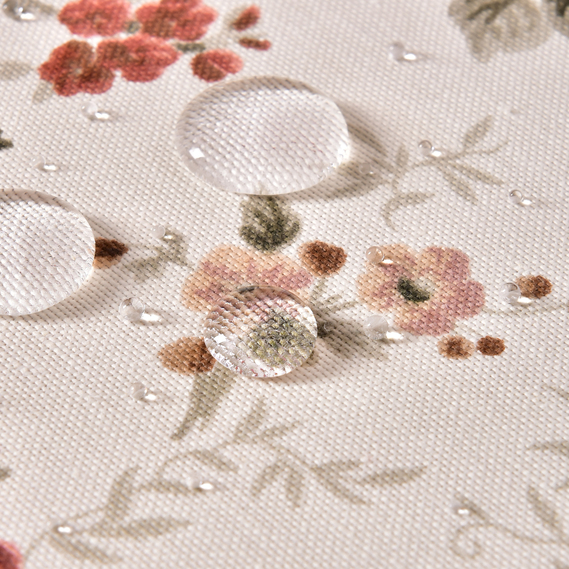 Скатертина з водовідштовхувальним просоченням IDEIA 140х170 см бавовна Фаіна беж, фото 2