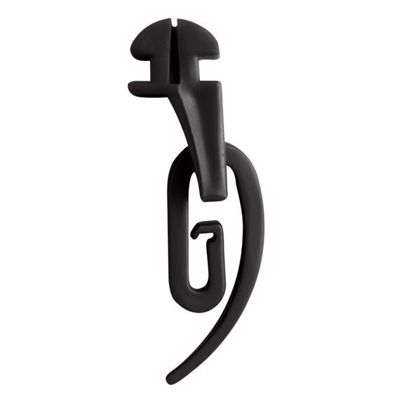 Sigma Curtain Hooks, 100 pcs, with Slider for Profile Rod чорний, фото 1
