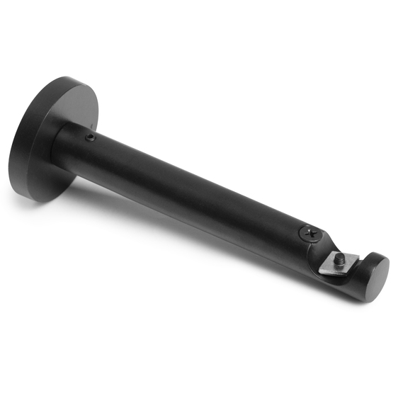 Single-row profile cornice 200 cm IDEIA 19 mm black ready-made complete, фото 5