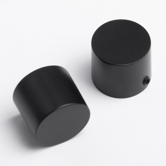 Single-row profile cornice 200 cm IDEIA 19 mm black ready-made complete, фото 6