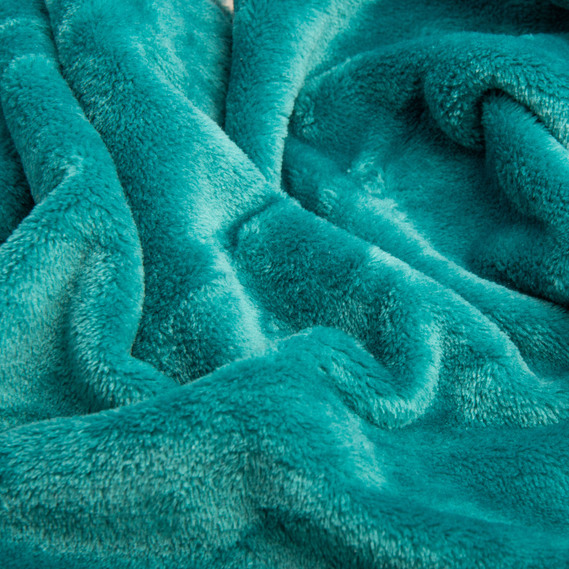 Тканина махрове полотно Велсофт, м`яка тканина для пледів, халатів, піжам, покривал. бірюза, фото 2 Тканина махрове полотно Велсофт, м`яка тканина для пледів, халатів, піжам, покривал. бірюза, фото 2