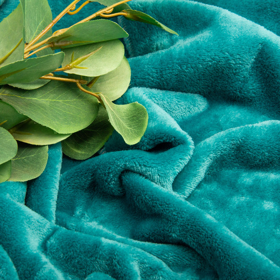 Тканина махрове полотно Велсофт, м`яка тканина для пледів, халатів, піжам, покривал. бірюза, фото 4 Тканина махрове полотно Велсофт, м`яка тканина для пледів, халатів, піжам, покривал. бірюза, фото 4