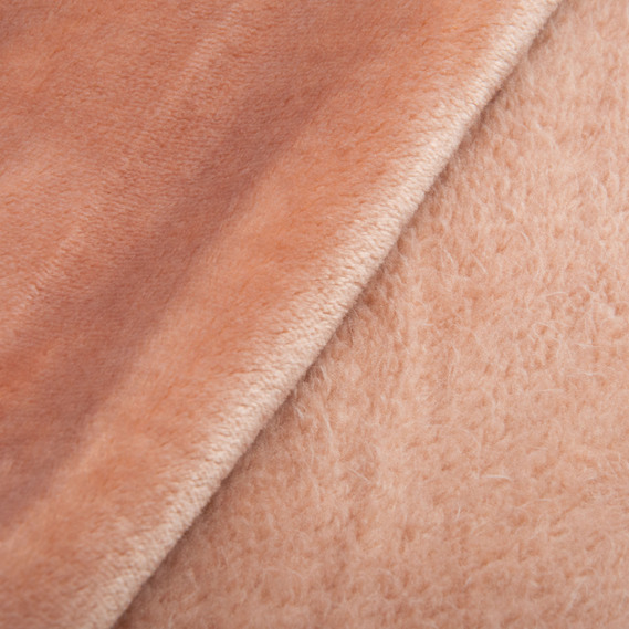 Fabric terry cloth VelSoft, soft fabric for blankets, robes, pajamas, bedspreads т/пудра, фото 3