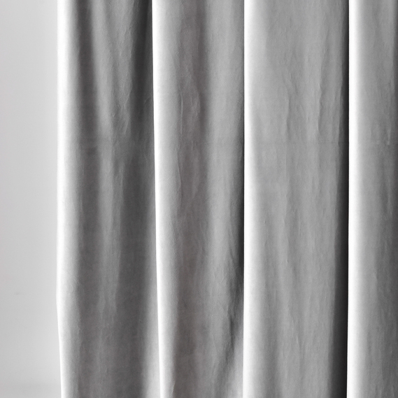 Ткань портьерная однотонная Бархат. 295 см, 365 гр/м2, шторная ткань, ткань для штор, шторы, портьеры, гардины, ткань гардинная V-68 попіл, фото 2