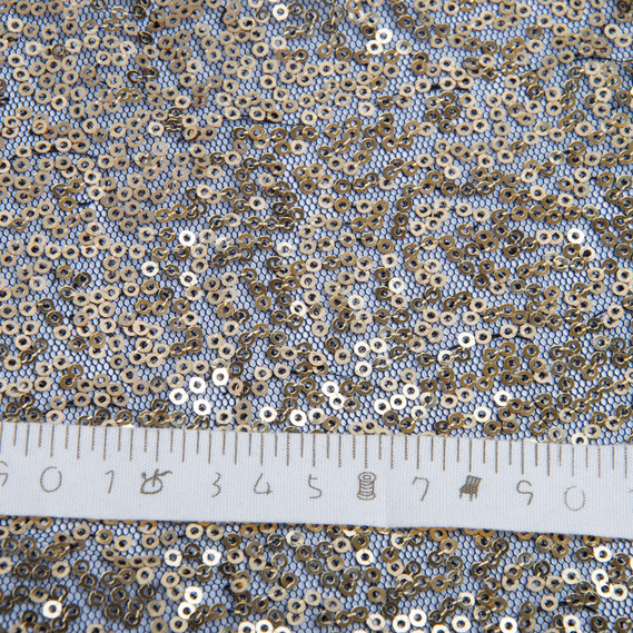 Ткань сетка с пайетками чорне золото, фото 4 Ткань сетка с пайетками чорне золото, фото 4